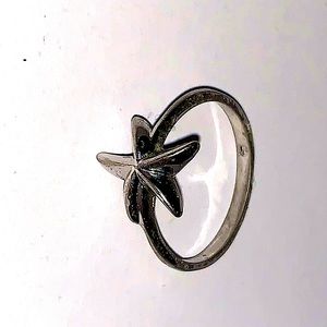 Silver Starfish Ring